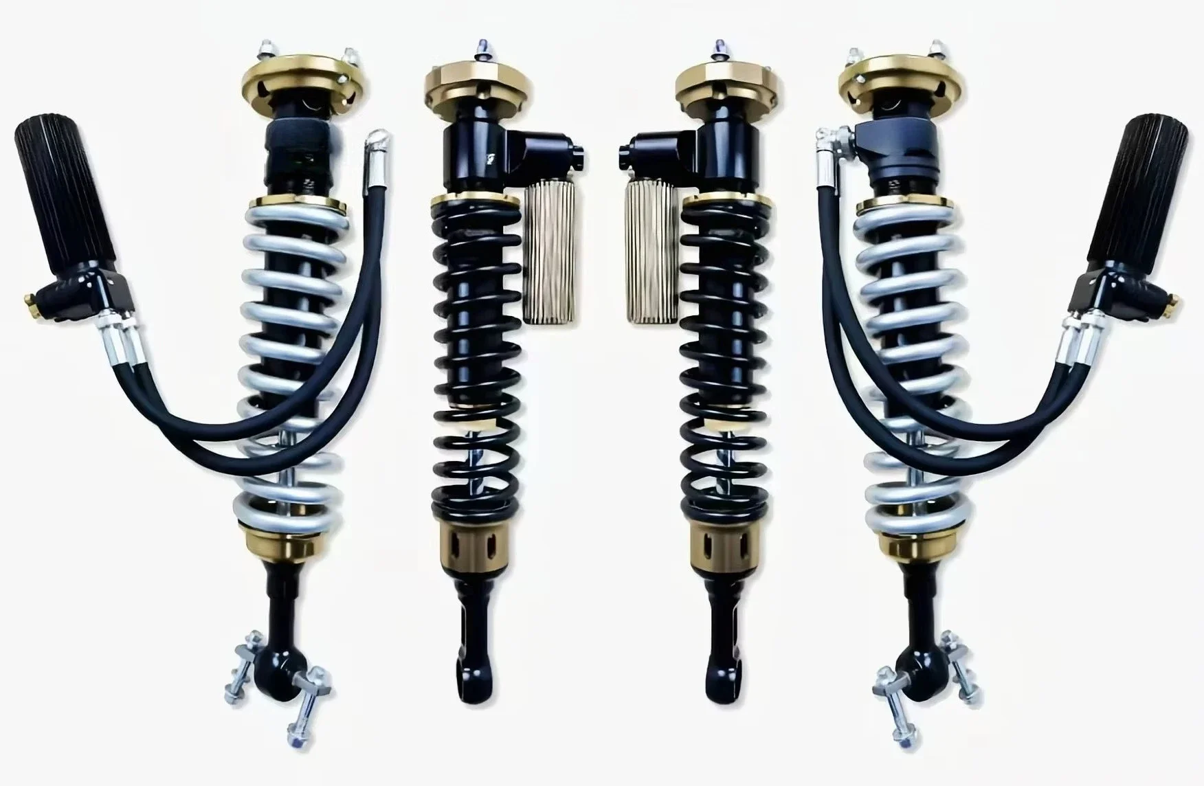 Dual-Circuit Bidirectional Adjustable Nitrogen Shock Absorber 2inch Lift Kit Body Control Fits All Roads Protects Parts
