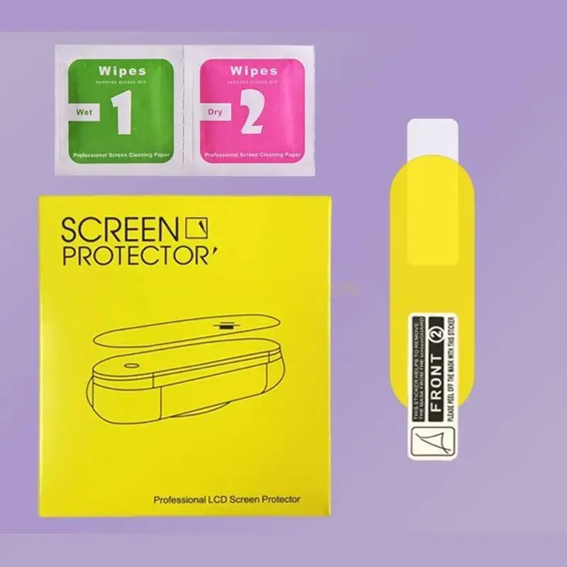 F62C TPU Clear Film para Mi Band 6 5 4 para tela pulseira inteligente Cov curva