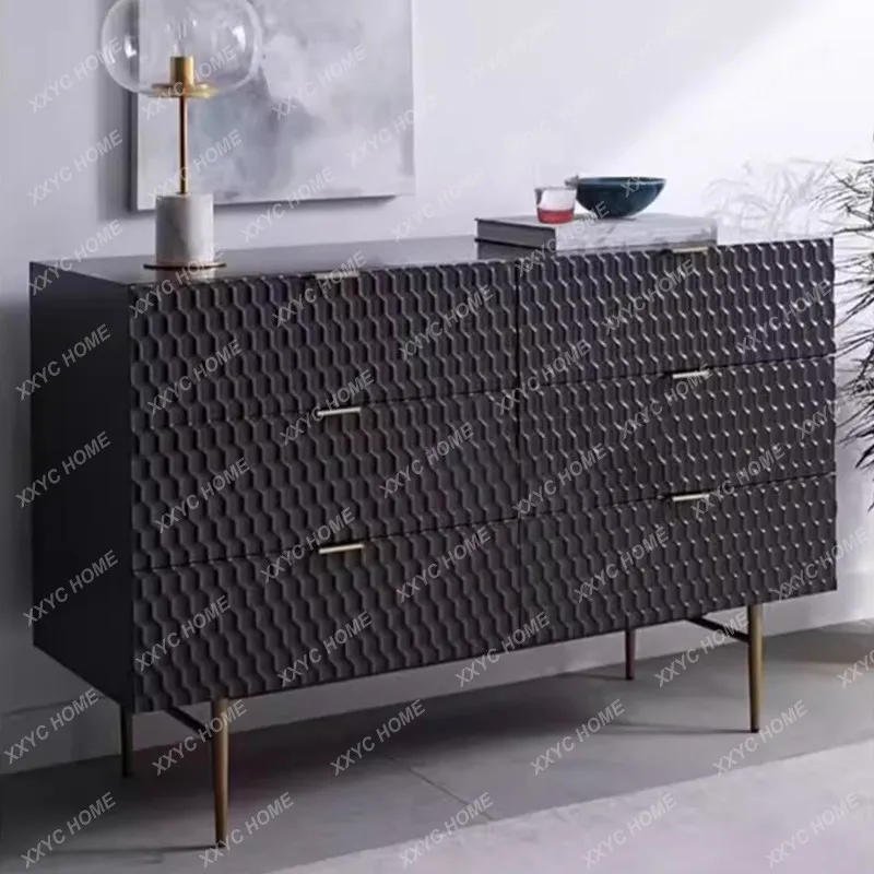 Personalized and creative chest cabinet, locker, white paint, simple and modern entrance cabinet