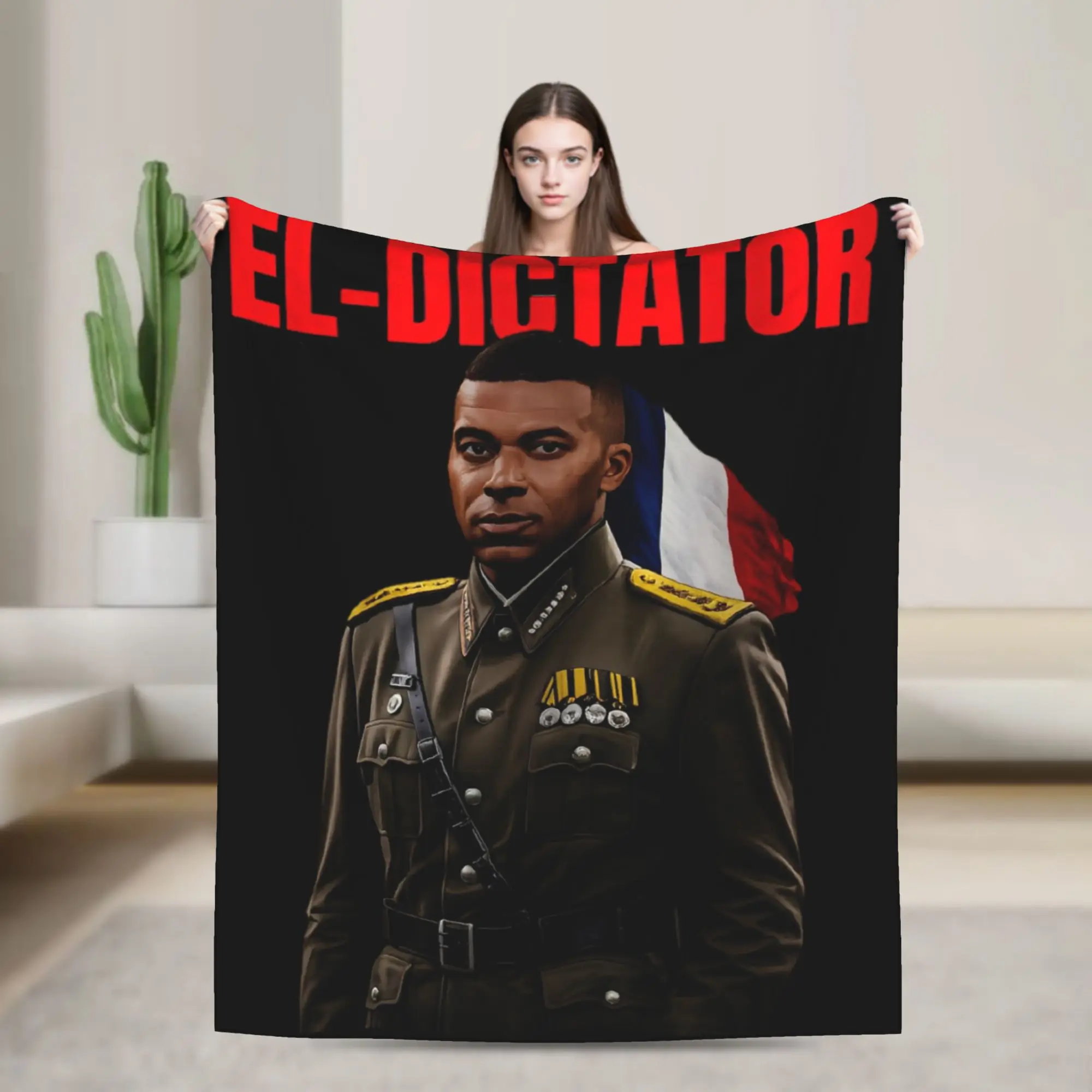 Kylians Mbappe Dictador Meme  Blanket Multiple Sizes Super Soft and Warm  Throw Blankets for Sofa Couch and Bed
