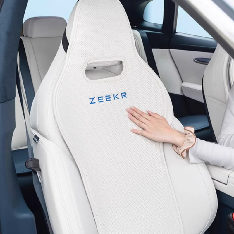 Zeekr 001 2021-2024 Car Seat Covers Cushion Back Cushion Protective Lumbar Cushion Pad Leather Cover Interior Accessories