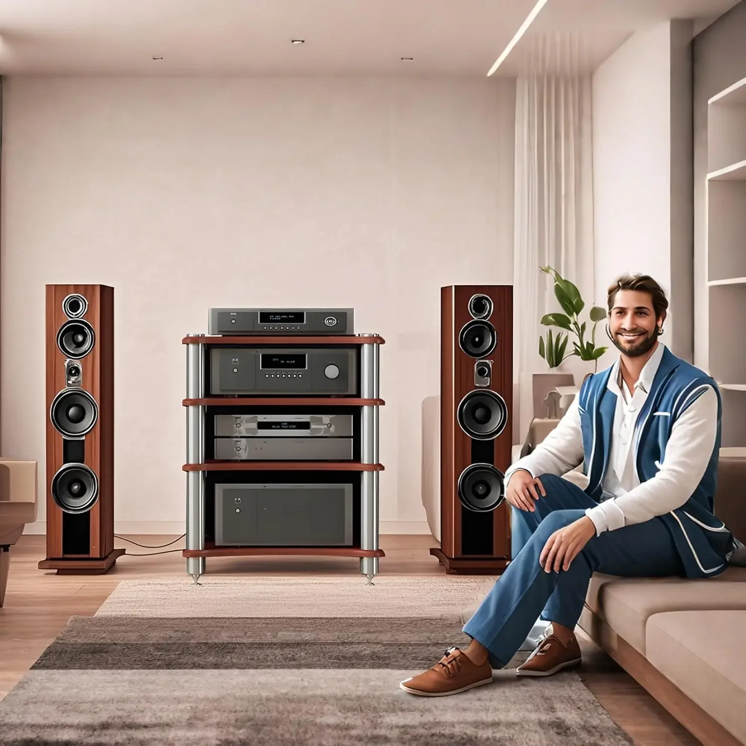 

4-уровневая подставка для AV-медиа, стереостойки и подставки, аудиостойка для кабинета видеокомпонентов