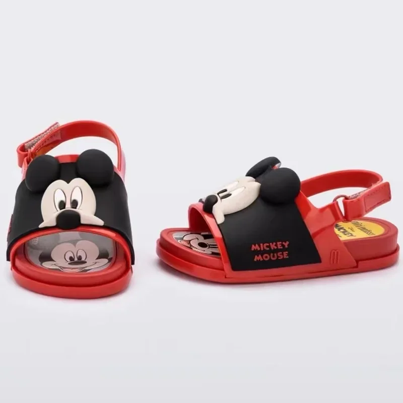 Disney Animated Children\'s Sandals Mickey And Minnie Summer Boys And Girls Sandals Thick-soled Cartoon Beach Shoes