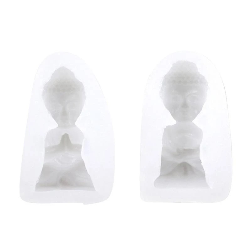 

Buddha Figurine Silicone Mold Melt Aromatherapy Making Cupcake Chocolate Handicraft Making Mould Supplies high quality