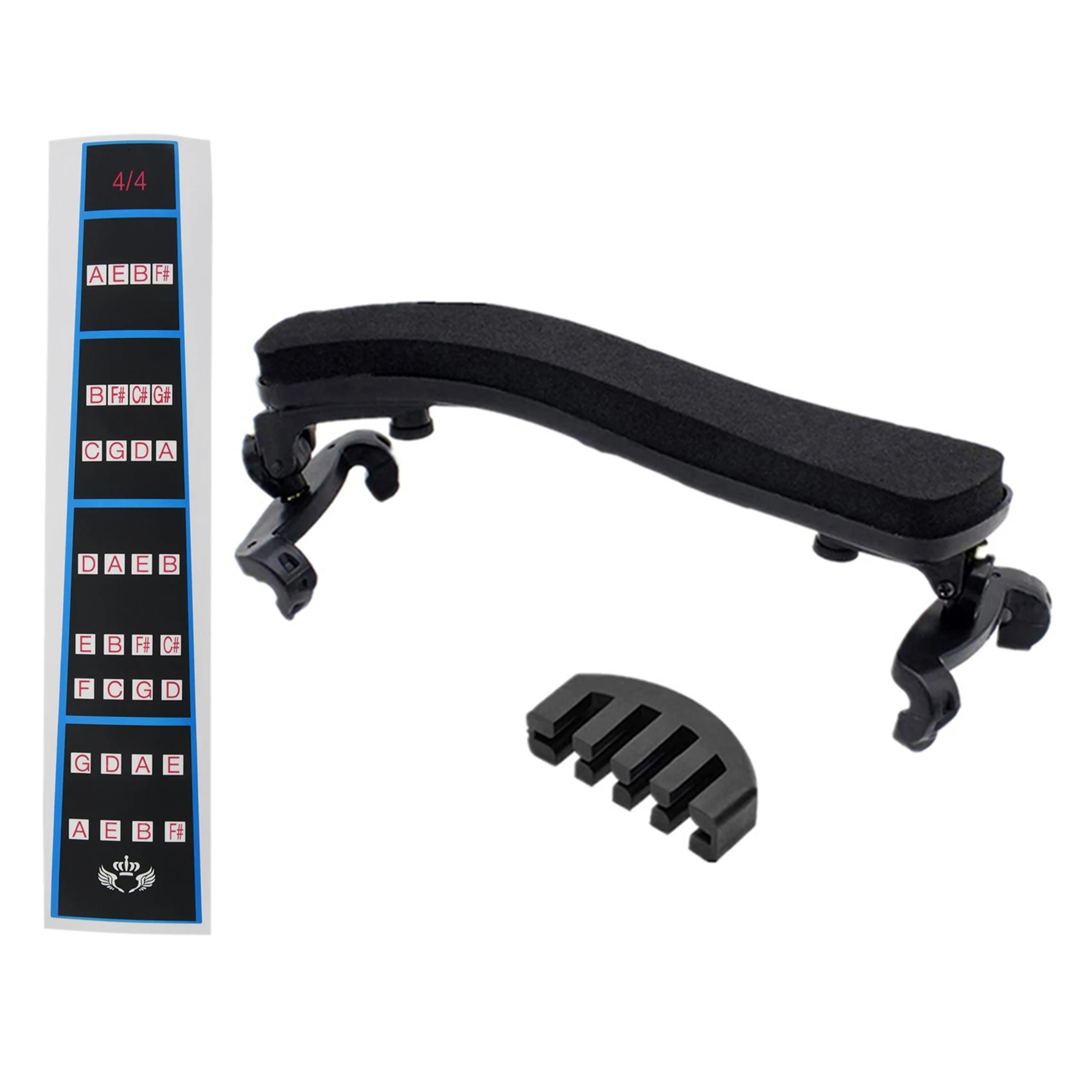 

Violin Finger Guide /Fingerboard Sticker Fret Guide Label Finger Chart with Violin Shoulder Rest for 4/4-3/4 Size-AA85