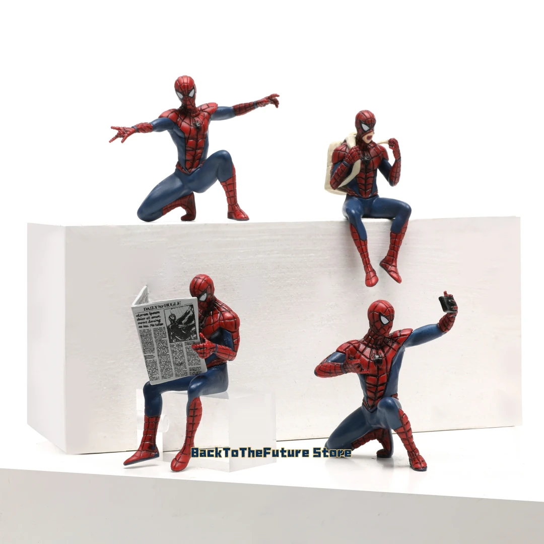 Hasbro Marvel Spider Man Superhero Spiderman 7-9cm Anime Action Figure Spider-Man Collection Mini Toys Model Children Gifts