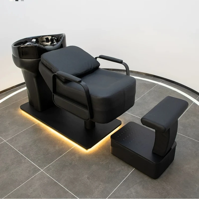 Machine Shampoo Bed Hairdressing Designer Reclining Luxury Shampoo Bed Modern Sillas Para Salones De Belleza Beauty Furniture