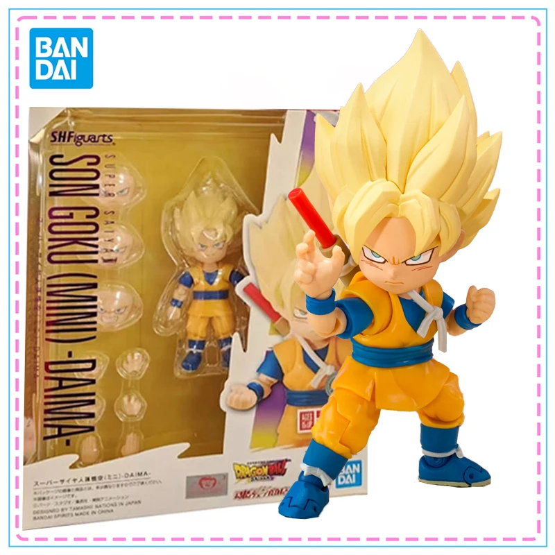 

Bandai S.H.Figuarts Dragon Ball DAIMA Super Saiyan Son Goku Mini Daima Action Figure Genuine SHF Model Kit Joints Movable Toys