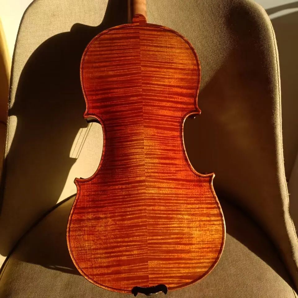 Over 20 years Natural striped maple violin 4/4 handmade high quality violin children adult playing musical instruments with box