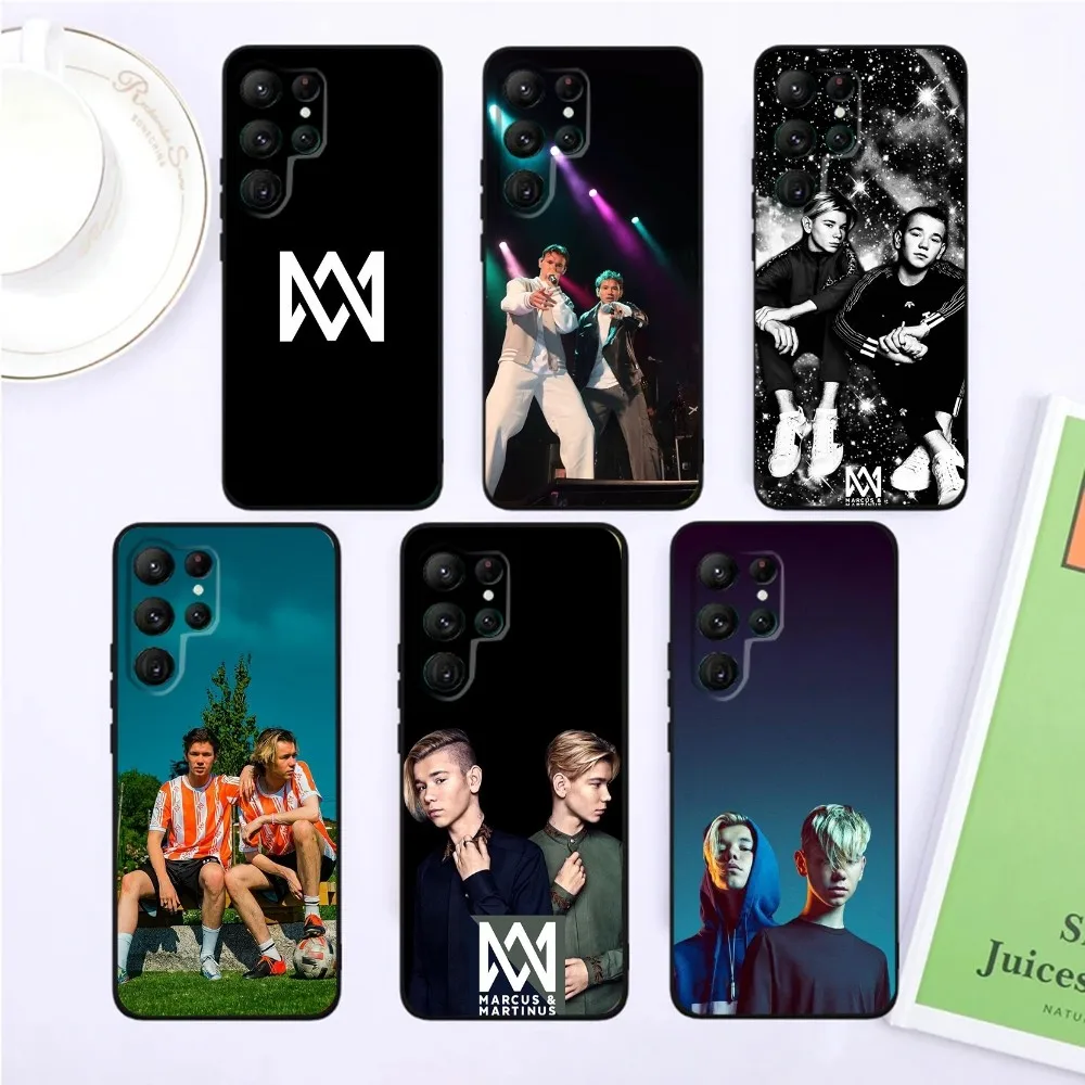 

M-Marcus And M-Martinus Phone Case For SamsungS24,S23,S22,S21,Ultra Pro S10,S30Plus,S9,20lite Black Cover