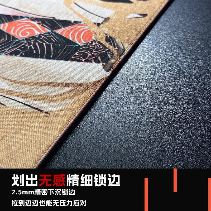 D-GLOW 【shi yue】مفرش طاولة مقاوم للماء للعبة الرياضات الإلكترونية ذات الحبيبات الدقيقة، لوحة ماوس، تحكم FPS، كبير ومتين