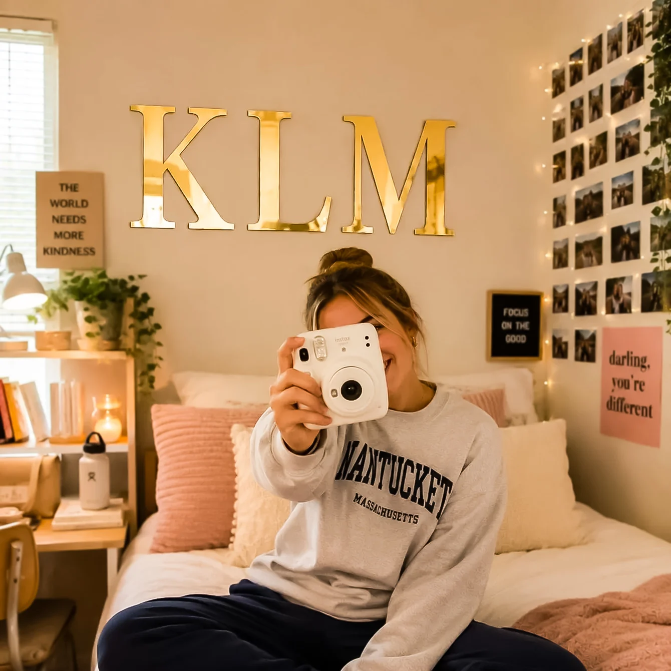 Customized name dormitory acrylic signs, acrylic letters, dorm room decorations, college dormitory door signs, bedroom decorations, room decorations, back-to-school season gifts, gifts for girls, personalized name sign view 4