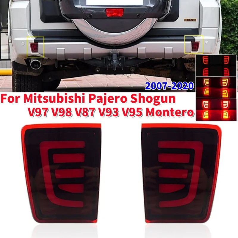 Car LED Rear Fog Lamp Bumper Light Driving Light For Mitsubishi Pajero Shogun V97 V98 V87 V93 V95 Montero 2007-2020