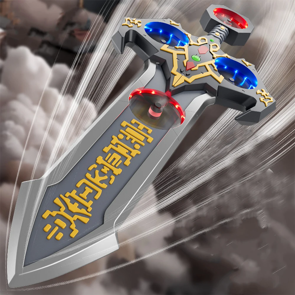 73cm Remote Controlled Flying Sword Remote Control Drone Gesture Sensing Aircraft Height Children's Toy with Light for Boy Gifts