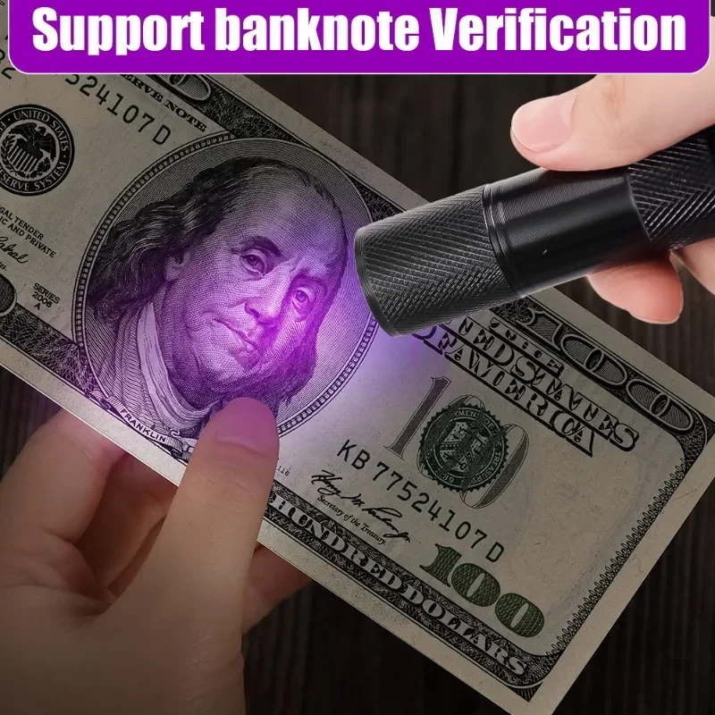 9 LED UV Ultraviolet Flashlight 395nm Mini Portable Torches Battery Operated Ultra Violet Light Pet Urine Bed Bug Detection Lamp