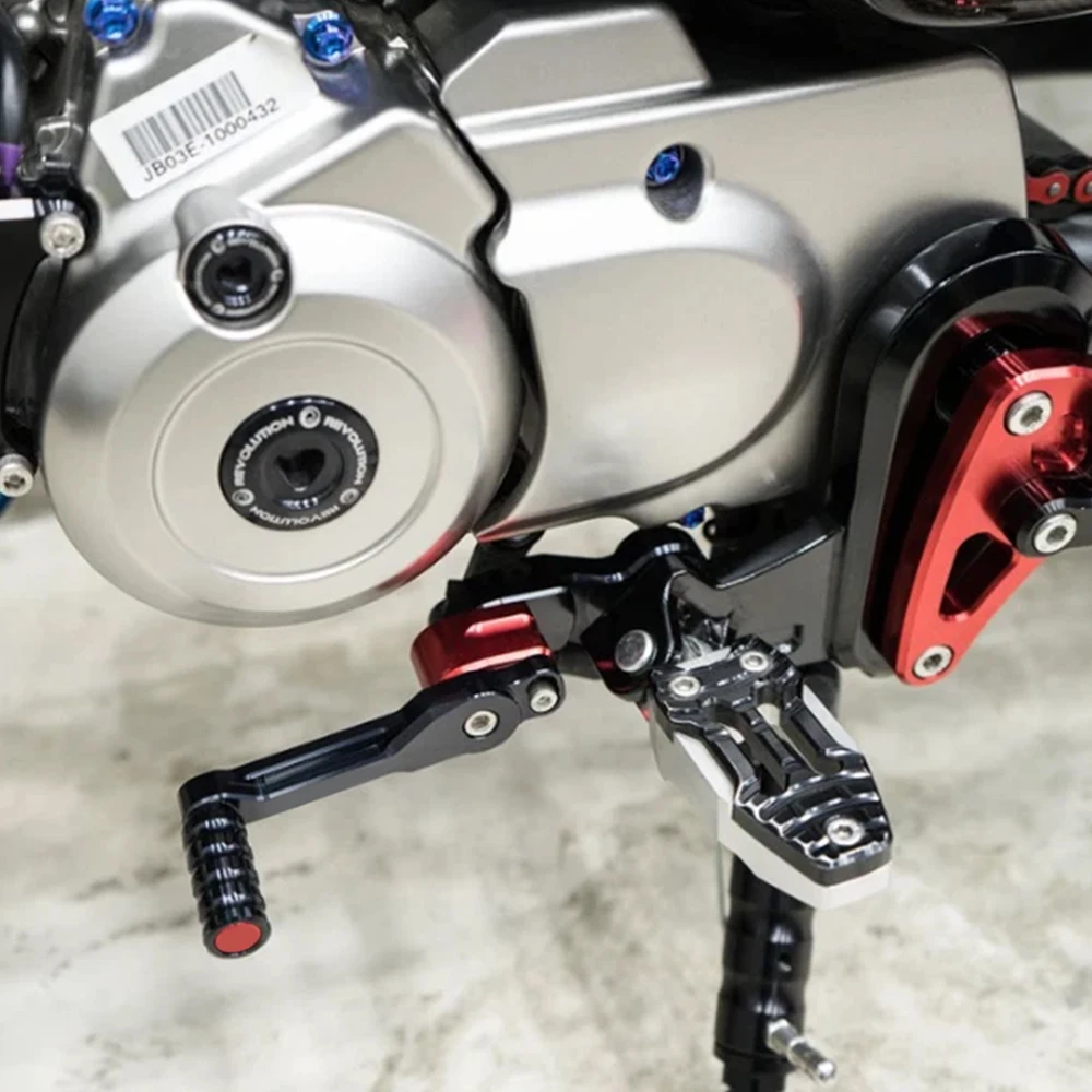 للدراجات النارية قابل للتعديل والعتاد شيفتر التحول دواسة الجبهة رافعة التحول أوتاد القرد 125 2018-2025 Monkey125 2024 القرد 125 2025 #4
