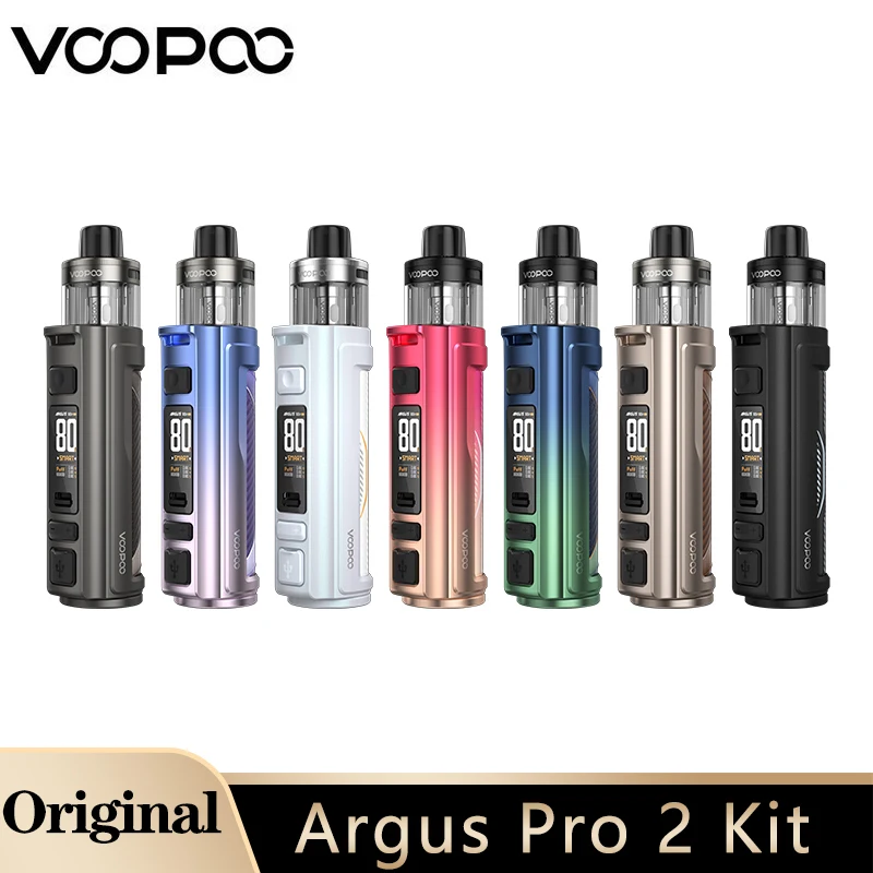 Original VOOPOO Argus Pro 2 Kit 80W Vape 3000mAh Battery 5ml PnP X Cartridge Fit PnP Coil DTL Electronic Cigarette Vaporizer