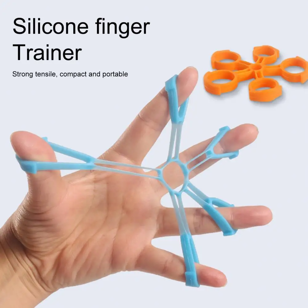 Finger Extension Trainer  Eco-friendly Strong Toughness Non-deformable  Grip Strength Finger Exerciser Training Supply