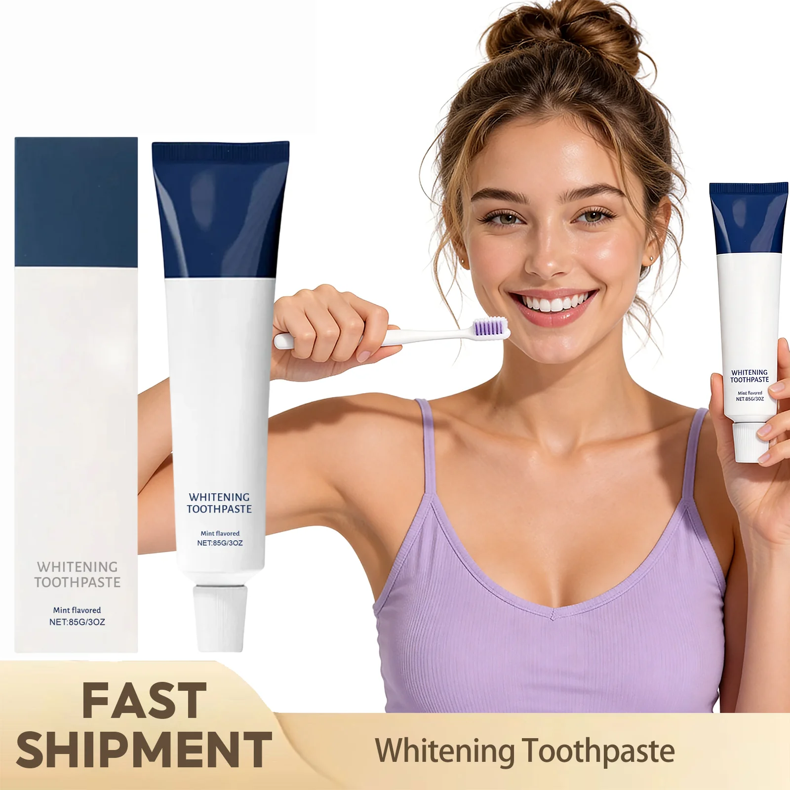 Whitening Toothpaste Gentle Care For Sensitive Gum Improve Yellow Smoke Coffee Stains Refresh Oral Breath Teeth Cleaning 85g