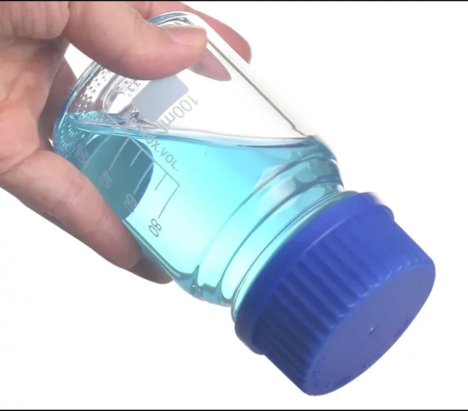 25ml To 1000ml Lab Transparent/Brown Screw Cap Reagent Bottle Sealed Bottle Glass Laboratory Sample Bottle ,Without gasket