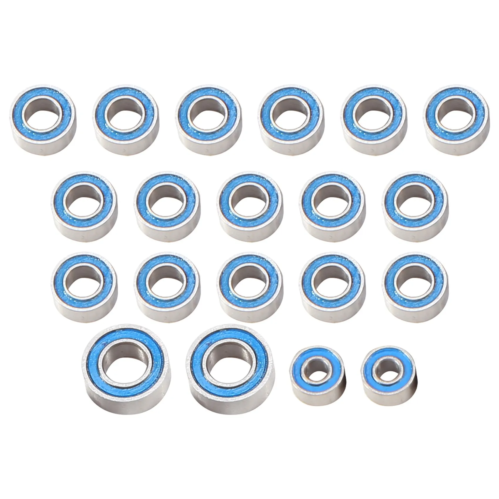 

20pcs Rubber Sealed Steel Bearing Kit for Axial SCX24 Gladiator JLU Bronco C10 1/24 RC Crawler Car Upgrade Parts Accessories