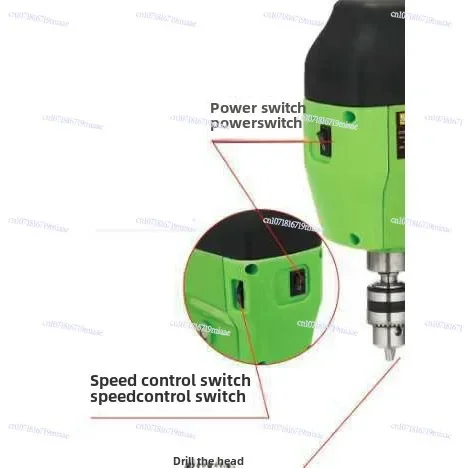 Miniature Bench Drill BG-5169A 580W All-Copper Motor 40MM Extended Stroke High-Speed Bead Machine for Precision Work