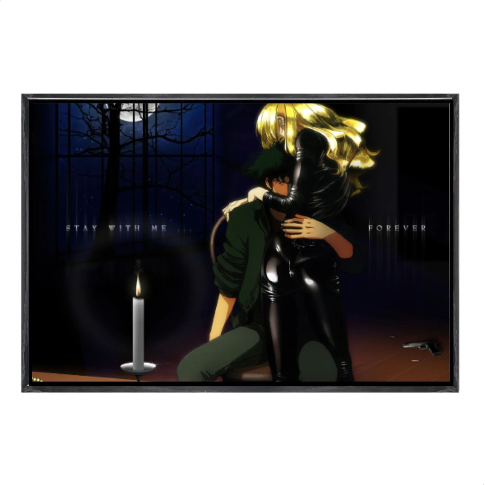 

Japanese Manga Multi-Size Canvas Poster Double Framed Wall Art,Cowboy Bebop Home Decor for Living Room Bedroom