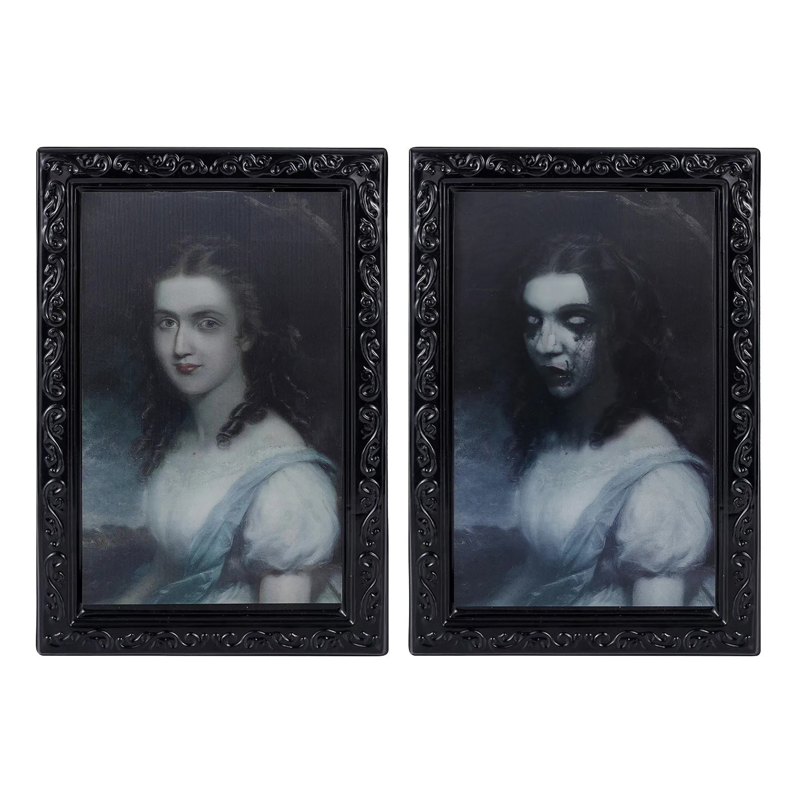 Halloween horreur 3D changement visage Expression fantôme cadre Photo terreur Portraiture cadres Photo changement visage bizarre fête Supplie