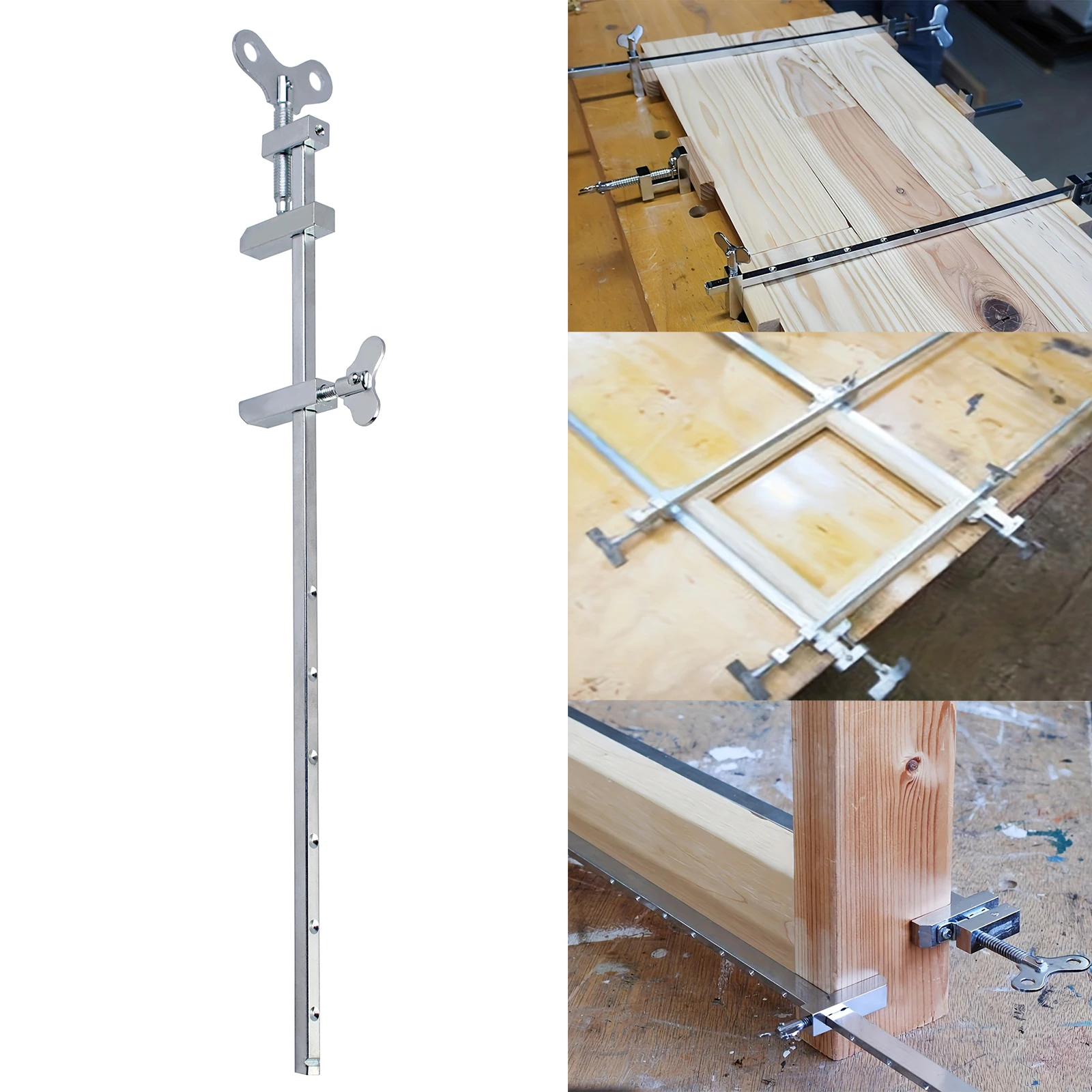 

Long Bar Clamp for Woodworking Japanese-style Wood Clamp Metal Parallel Clamps Tool Auxiliary Fixture Splicing Board Positioning