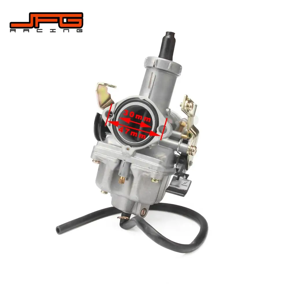 Motorcycle Electric Dirt Bike 30mm Carb PZ30 Acceleration Pump Carburetor For Mostly 4 Stroke CG Engine 200cc 250cc ATV