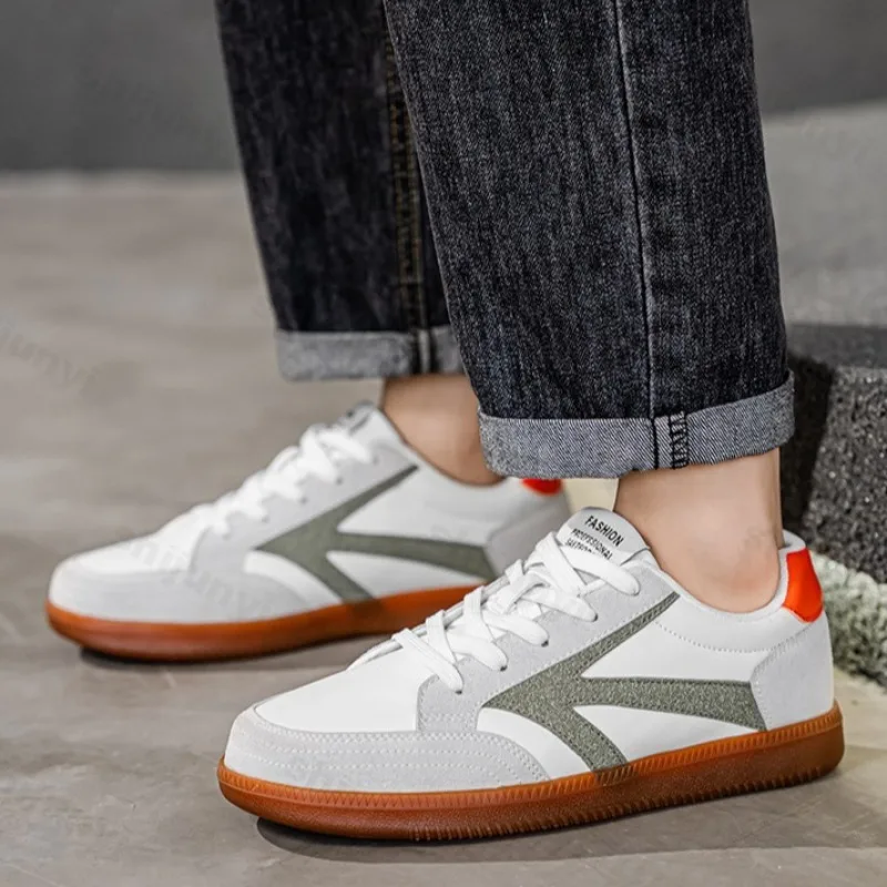 

Нишевый дизайн, мужская повседневная спортивная обувь с низким берцем, осень 2024, дышащие модные трендовые универсальные удобные нескользящие кроссовки на плоской подошве