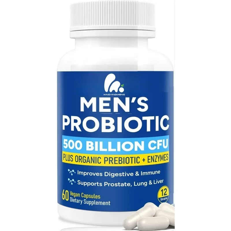 

500 billion CFU 12 strains, prebiotics capsule, cranberry, saw palm, digestive enzymes, intestinal and bloating support
