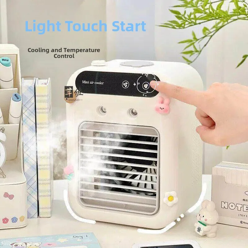 Portable  Air Conditioner Small Desktop Cooling Fan Bedroom Single Person Dormitory 2026 New Model Rechargeable Foldable