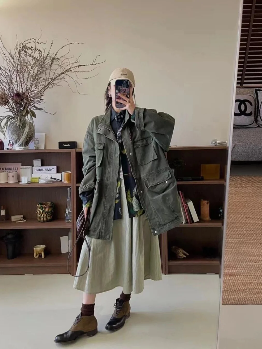 

Винтажная рабочая куртка Heavy Du Waed с отворотами на плечах, свободного кроя, для осенних поездок на работу, с длинными рукавами, на молнии