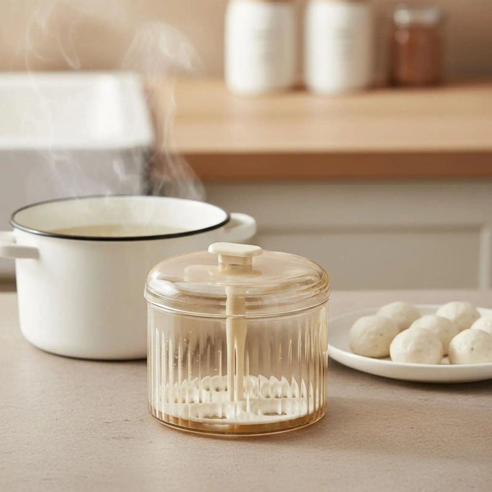 Multi Compartment Meatball Press for Fish Balls Veggie Balls and Baby Food Portion Maker