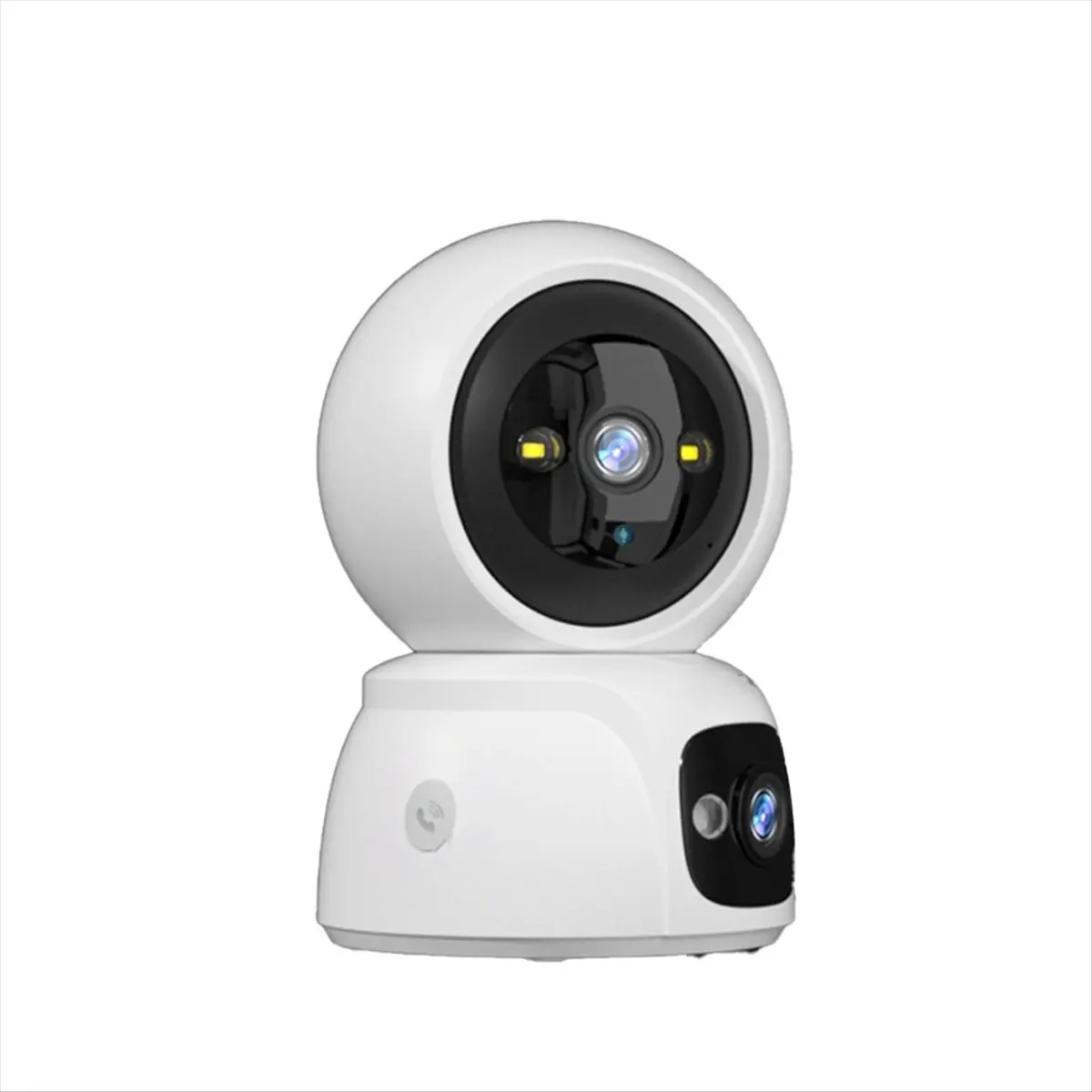 N05R 4MP UHD APP Full Color Dual Lens WIFI IP Camera AI Humanoid Detection Home Security CCTV Intercom Baby Monitor US Plug