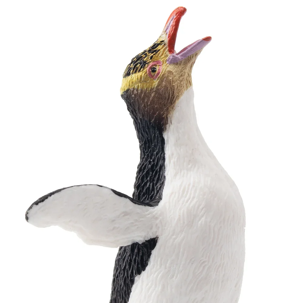 Toymany Simulation Yellow-eyed Penguin Polar Animal Model Toy Mini Figures Dolls Action Figurines Toys Children Gift  Cake Decor