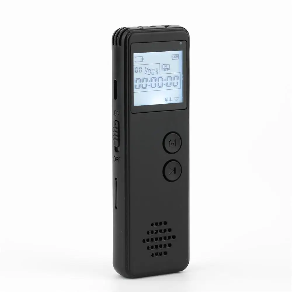 Business Digital Voice Recorder One Key Recording Remote Audio Mp3 Recorder Noise Reduction Voice Mp3 Record Player for Office