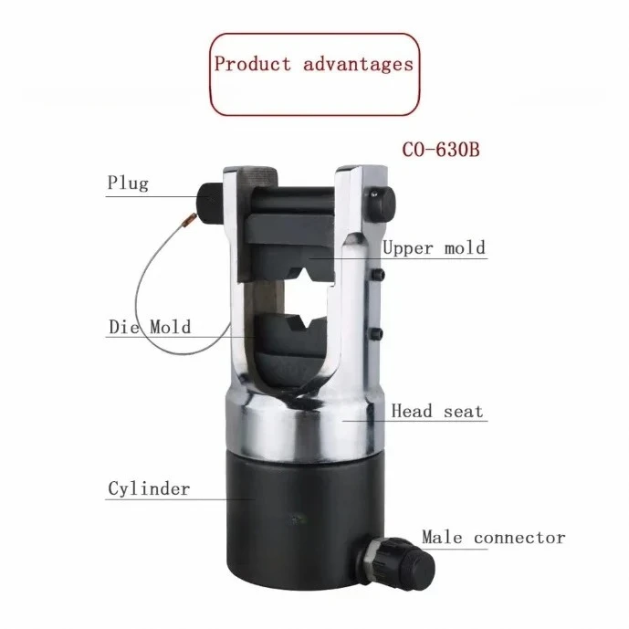 CO-630B Hand Operated Hydraulic Impact Wrenches High Quality Power Tools for 150-630m㎡ Cable Wire Crimping