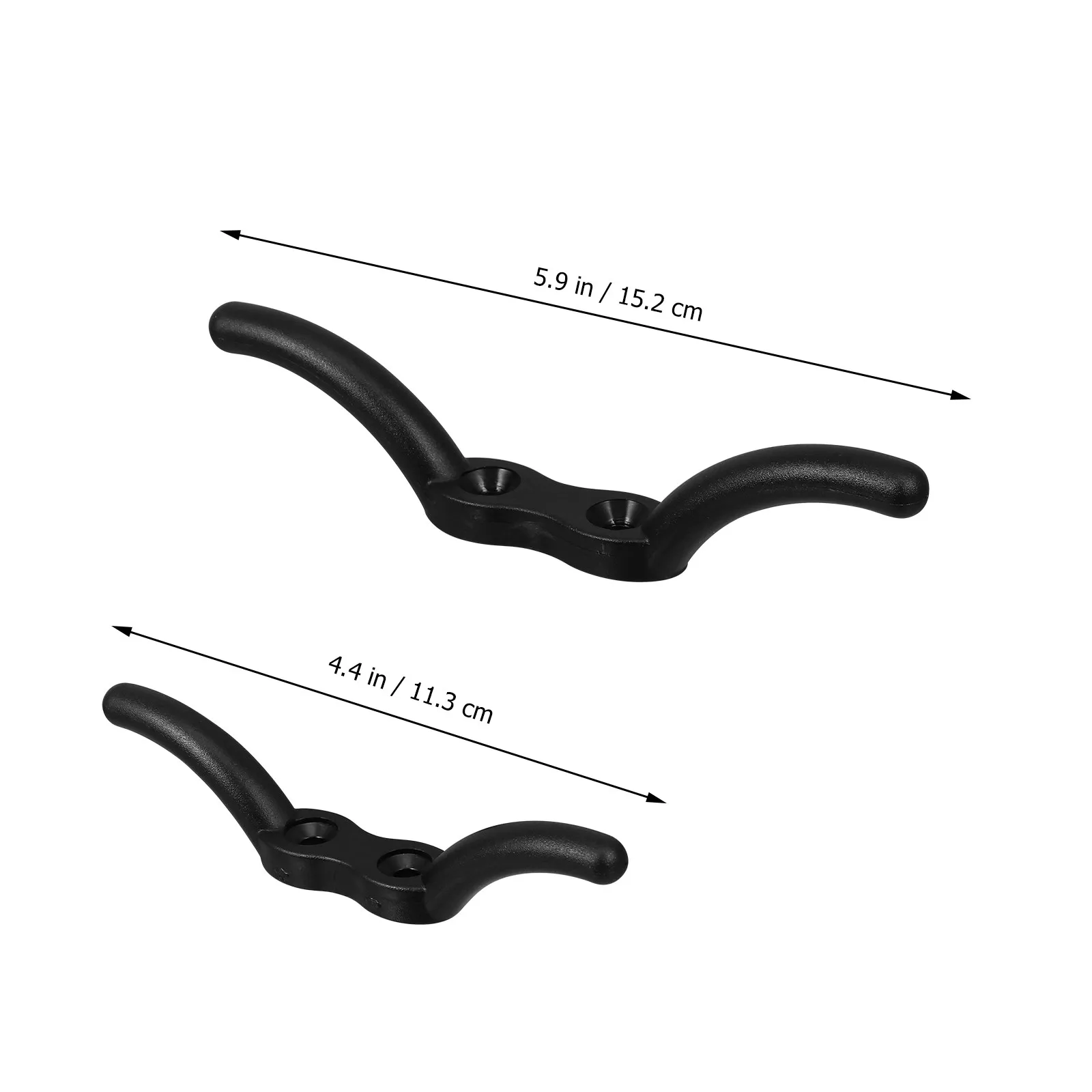 2Pcs Flagpole Cleat Hook Heavy Duty Nylon Tie Rope Flagpole Boat Tarps Easy Install Cleat Hook Cast for Flag Rope view 4