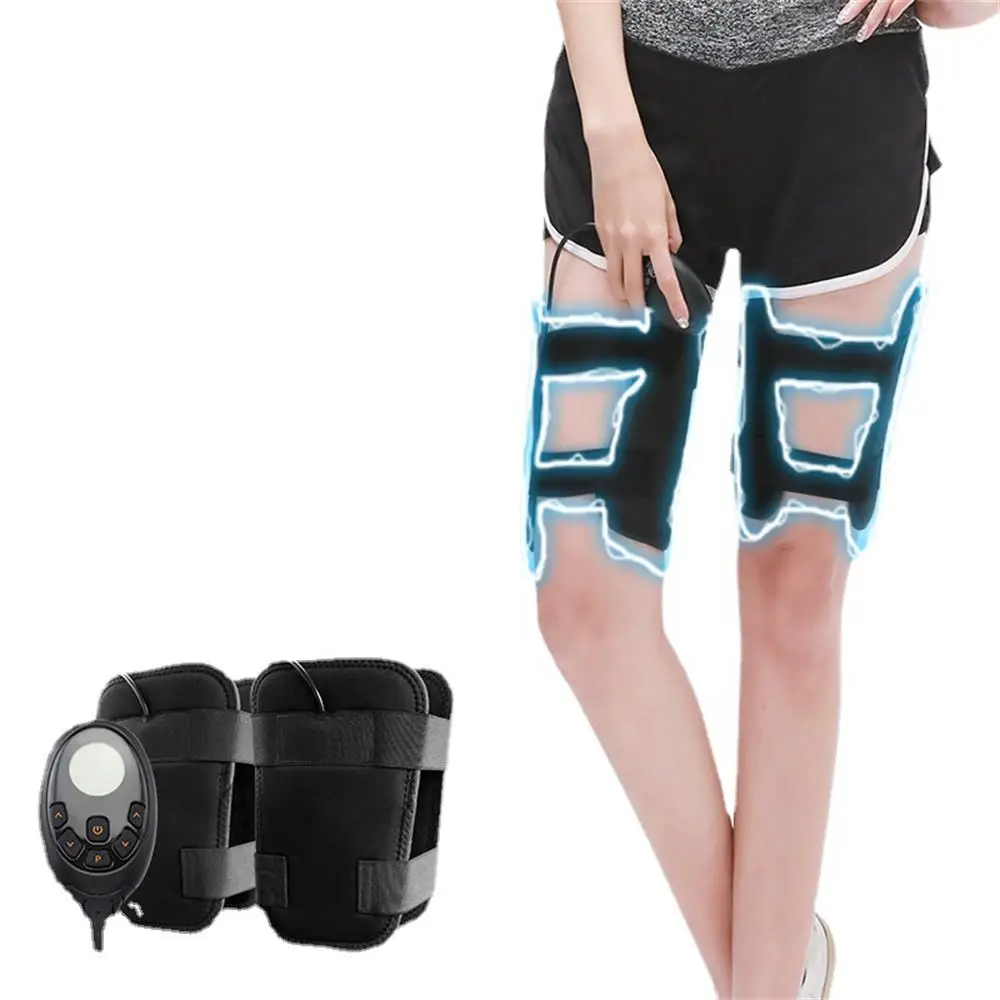 Upgrade EMS Electric Muscle Stimulator Massager Fitness TENS Anti Cellulite Legs Belts Trainner Slimming Thigh Bodybuilding Band