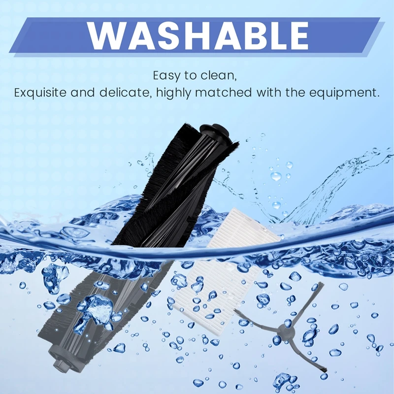 Pièces de rechange pour aspirateur robot Midea W20 et W20 Pro, brosse latérale principale, filtre Hepa, accessoires