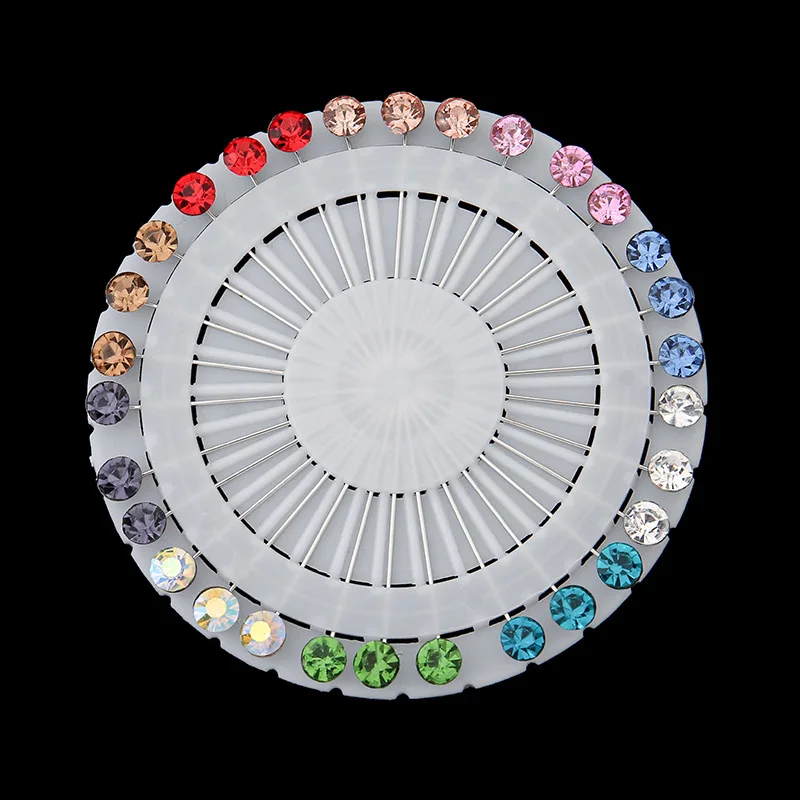 30pcs/lot Islamic Colorful Brooch Headscarf Shawl Scarf Lady Muslim Fixed Pins Scarf Hijab Clips Brooch For Women Jewelry