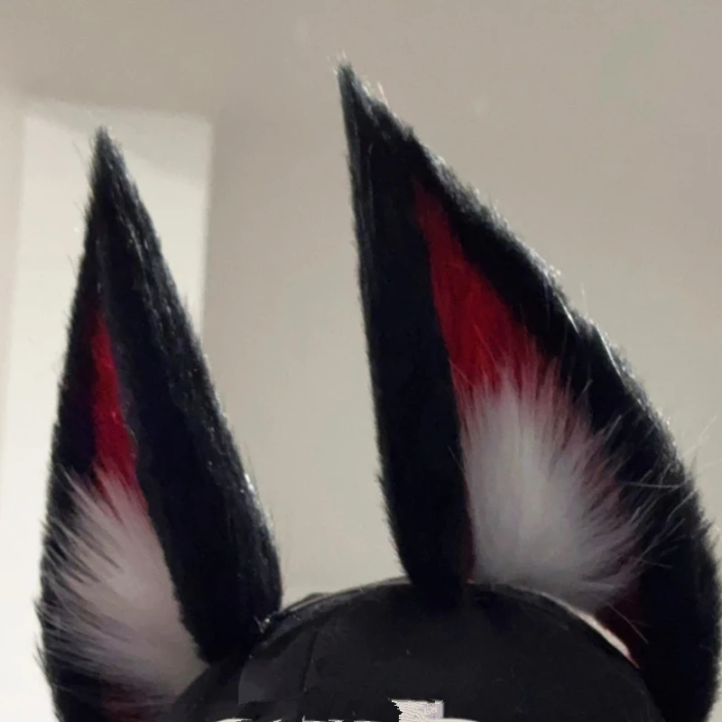 Handmade Simulated Beast Ear the Nine-Tailed Fox Ahri Fox Ears Headband Headwear Hairhoop for Anime Lolita Halloween Cosplay