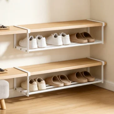 New Adjustable Layered Shoe Rack Space Saving Shoe Organizer For Home Shoe Cabinet Under Shelf Shoe Storage