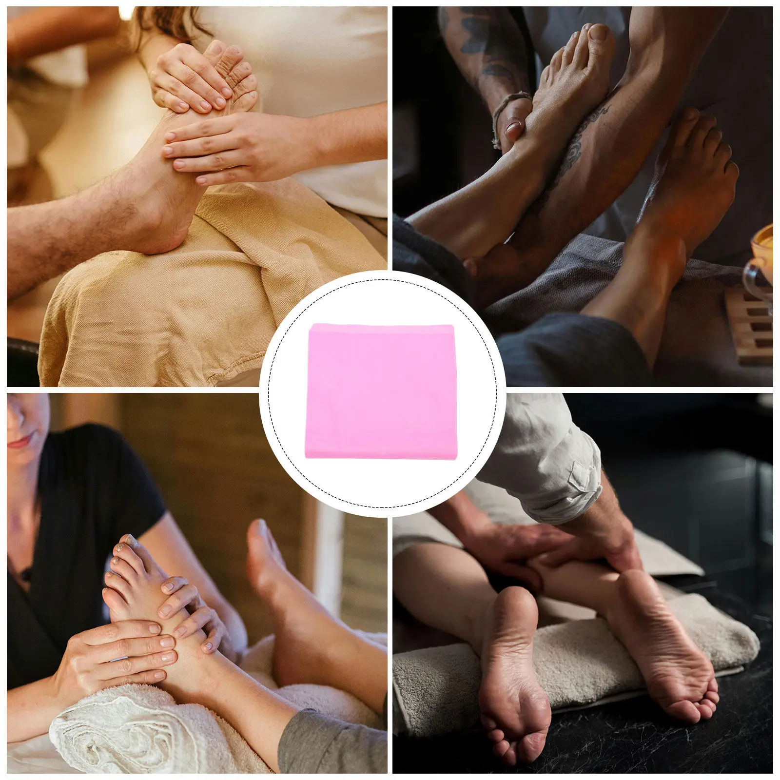 100Pcs Waterproof Oil-Resistant Foot Bath Liners Disposable Towels for Therapists Chiropractors Acupuncturists Spa Salons