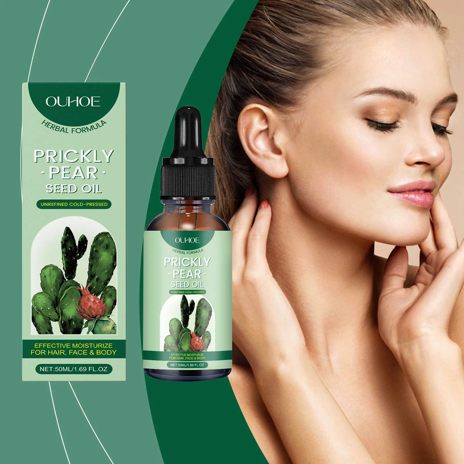 زيت الصبار الأساسي للشعر اليومي، لطيف ومرطب للجسم كله، العناية بالجسم النباتي، زيت أساسي للتدليك