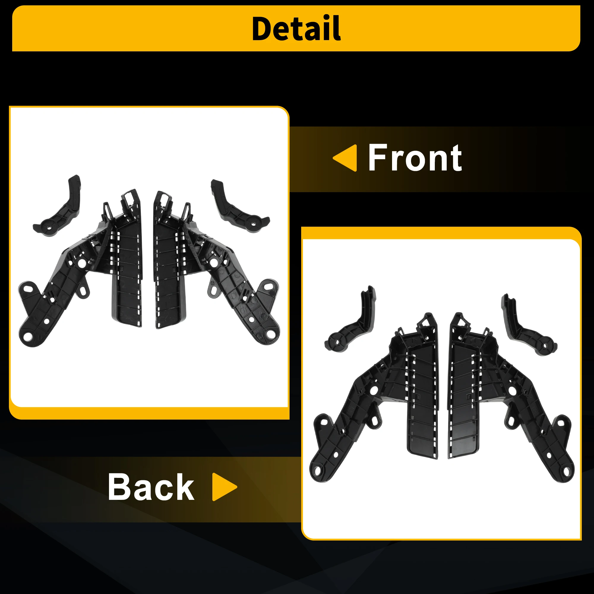 Фиксатор кронштейна переднего бампера UXCELL для Nissan Altima No 620593TA0A/622273TA0A 1 комплект