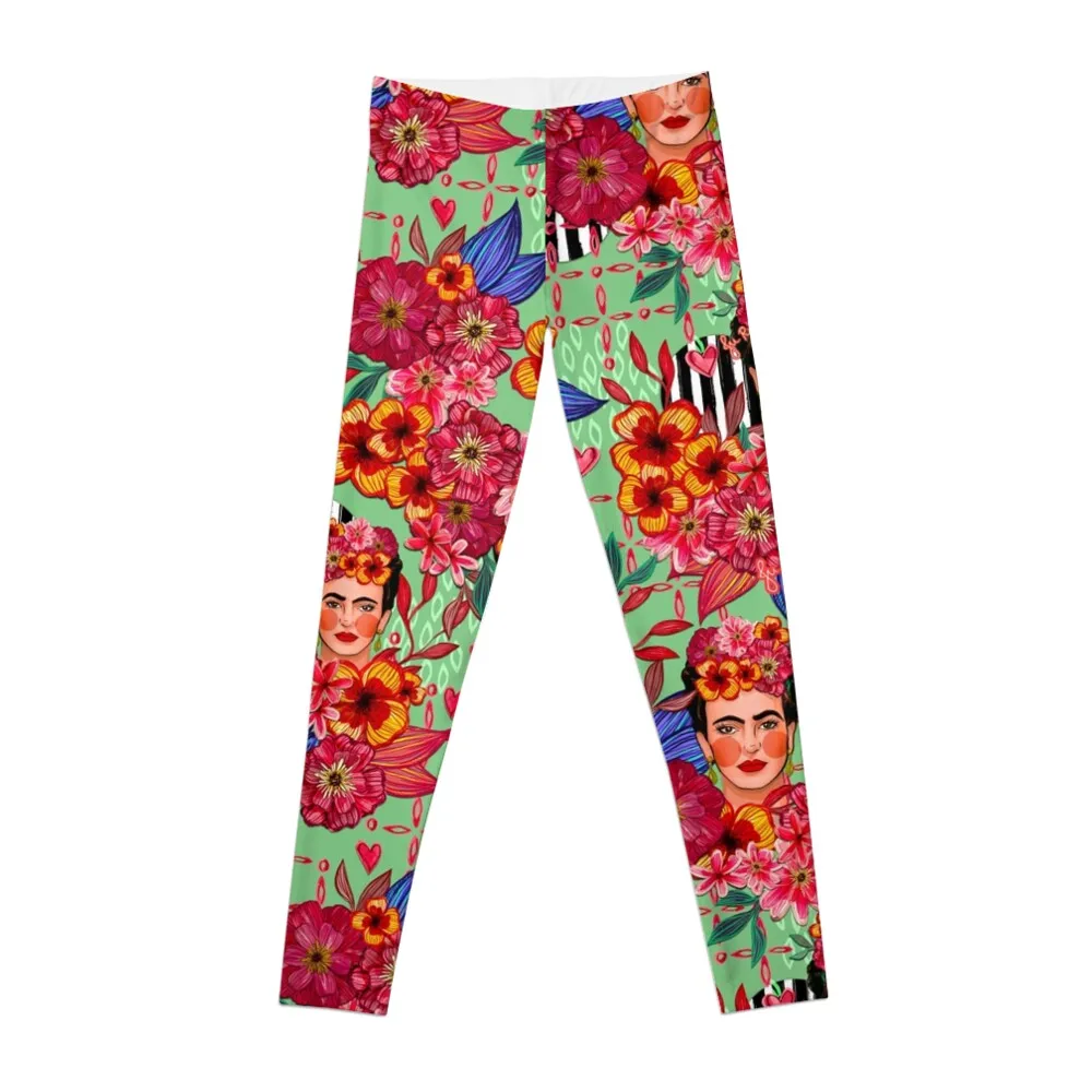 

Frida Bouquet Leggings sports pants sports leggings for Women Sports leggings