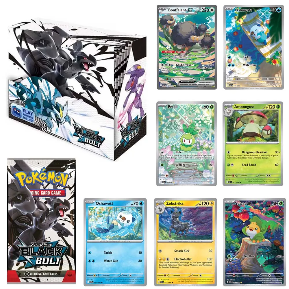 

Английский Pokemon PTCG Scarlet Violet Black Bolt White Flare Booster Box Battle Pokemon Card 36bag
